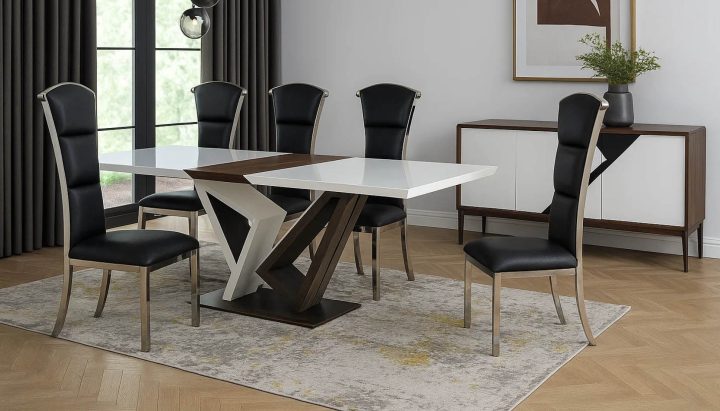 Dlamini White Dining Room Suite