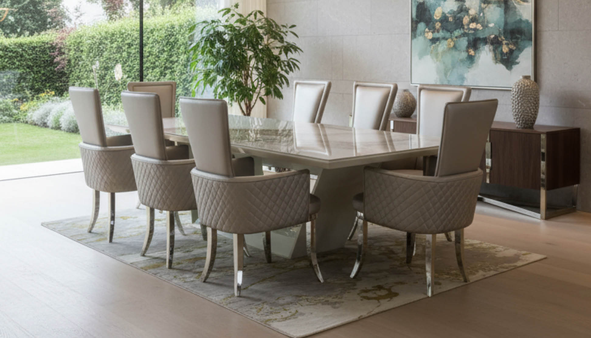 Madonna White Dining Room Suite