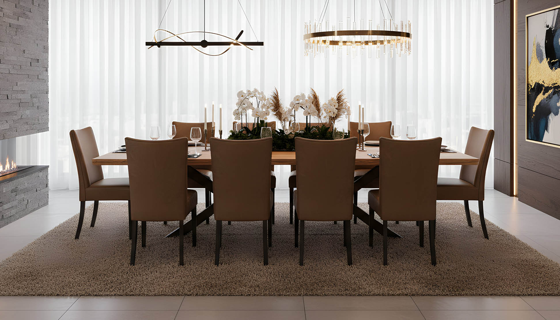 Chelsea Dining Table with Chobe Chairs