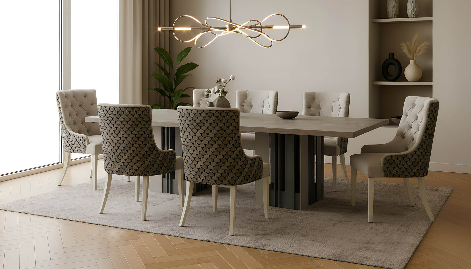 Edge Table with Vivaldi Chairs