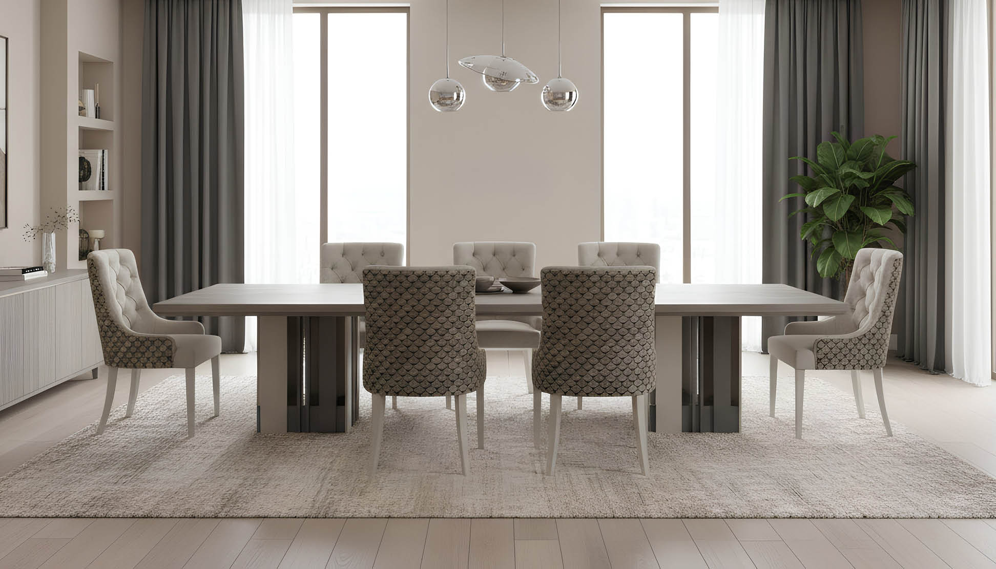 Edge Table with Vivaldi Chairs